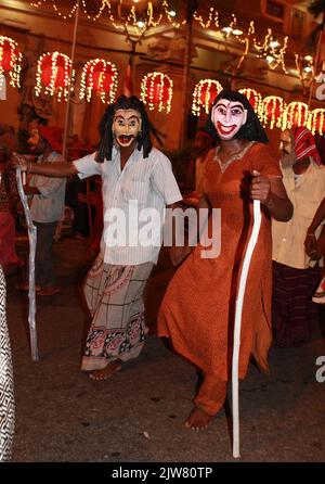 Navam perera procession in Colombo,Sri Lanka Stock Photo