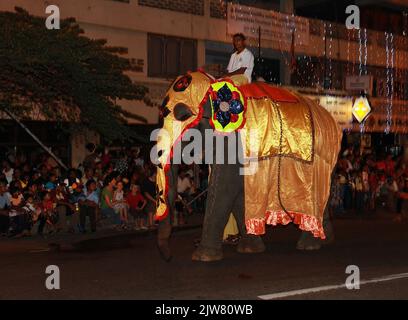 Navam perera procession in Colombo,Sri Lanka Stock Photo