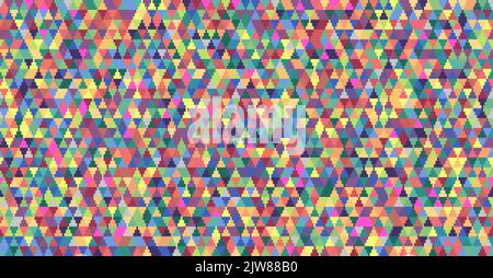 Geometric grid modern abstract pixel noise texture No Signal TV Screen ...