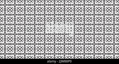 Monochrome geometric grid Pixel Art style background Modern black and white abstract mosaic texture Stock Photo