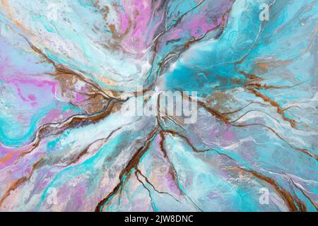 Beautiful light blue painting background. Stock Photo