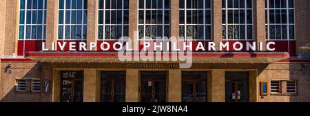 Liverpool Philharmonic Hall - LIVERPOOL, UK - AUGUST 16, 2022 Stock Photo