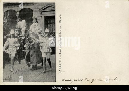 Charles VII. - Lustrum parties June 25, 1901, Utrecht. Stock Photo