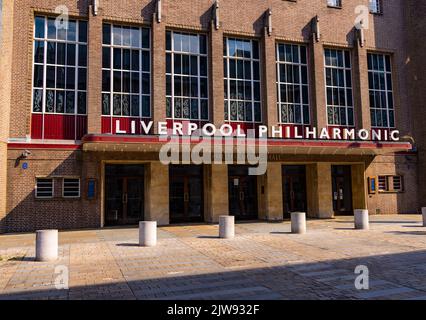 Liverpool Philharmonic Hall - LIVERPOOL, UK - AUGUST 16, 2022 Stock Photo