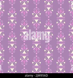 Artistic ornamental floral seamless pattern. Creative oriental abstract design. Repeat texture background for printing and textile Stock Vector