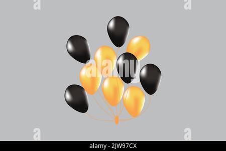 Balloon set isolated on transparent background Stock Vector Image & Art ...