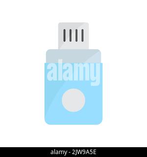 USB Flashdisk icon. Icon related to electronic, technology. Flat icon style. Simple design editable Stock Vector