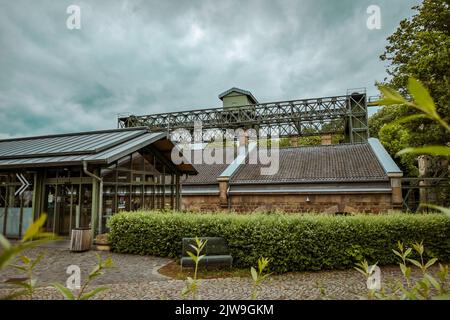 Boiler and machine house at the Henrichenburg boat lift Stock Photo