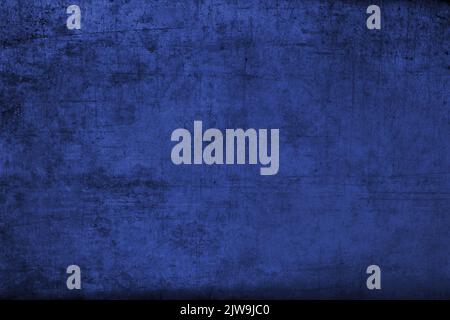 Dark blue texture, rough, stained and scratched. Abstract grunge background, empty template Stock Photo