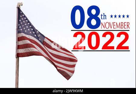 illustration graphic of election 2022 circle shape perfect for election day, wallpaper, icon, poster, celebration Stock Photo