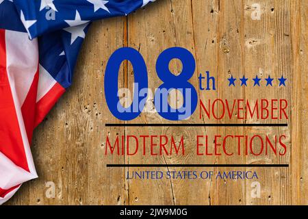 illustration graphic of election 2022 circle shape perfect for election day, wallpaper, icon, poster, celebration Stock Photo