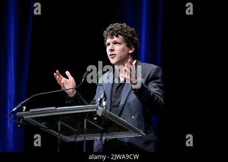 Jesse Eisenberg attends the screening of When You Finish Saving The World during the 48th Deauville American Film Festival in Deauville, France on September 4, 2022. Photo by Julien Reynaud/APS-Medias/ABACAPRESS.COM Stock Photo