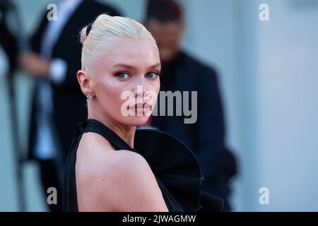 Stella Maxwell attending the L'Immensita Premiere during the 79th