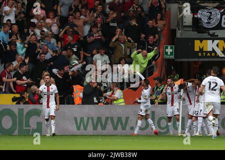 Sheffield United's Rhian Brewster celebrate their 1-0 victory during ...