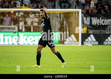 Washington, USA. 04th Sep, 2022. United midfielder Victor Pálsson shouts and gestures during a DC United vs Colorado Rapids Major League Soccer (MLS) match that ended 0-0, at Audi Field in Washington, DC, on Sunday, September 4, 2022. (Graeme Sloan/Sipa USA) Credit: Sipa USA/Alamy Live News Stock Photo