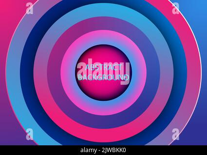 abstract background template style parallel circle vector illustration Stock Vector