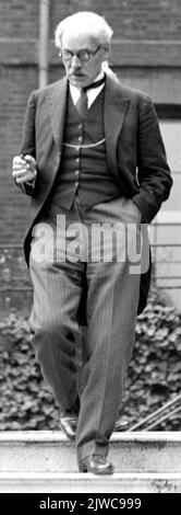 File photo dated 04/04/1932 of Prime Minister Ramsay MacDonald in the garden at 10 Downing Street, London. The announcement of the next Conservative leader, and new Prime Minister, is scheduled for early afternoon at an event in central London. Issue date: Monday September 5, 2022. Stock Photo