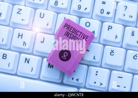 Text caption presenting Predictive InsightProactive Fault Management System an Early Detection. Word Written on Proactive Fault Management System an Stock Photo