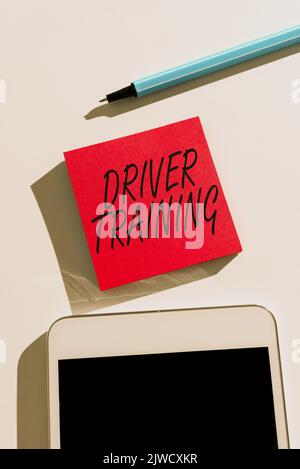 Writing displaying text Driver Trainingprepares a new driver to obtain ...
