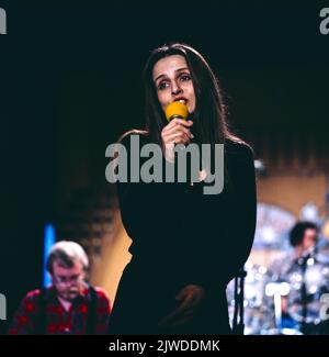 Deborah Allen, amerikanische Country Sängerin, Auftritt in Deutschland, 1981. Deborah Allen, American Country singer and songwriter, performance in Germany, 1981. Stock Photo