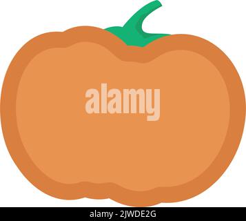 Empty pumpkin shaped quote textbox with flat object Stock Vector