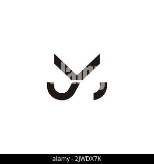 letter jy abstract design logo vector Stock Vector