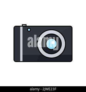 Camera icon. Icon related to electronic, technology. Lineal color icon style, colored. Simple design editable Stock Vector