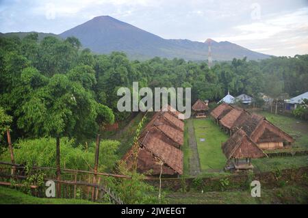 Sembalun Village near Mount Rinjani, Lombok Island, Indonesia Stock Photo