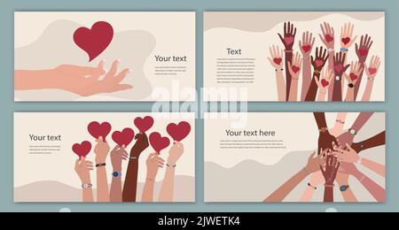Participaction Poster Social participation in community brochure template Stock Vector Image ...