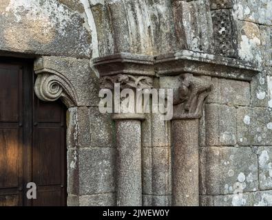 romanesque capitals Stock Photo