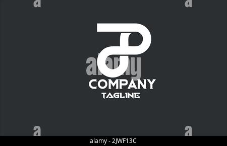 minimal infinity logo template Stock Vector