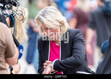 Anna Firth MP after the selection of the new Conservative party leader ...