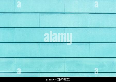 Turquoise brick wall texture. Horizontal creative theme poster, greeting cards, headers, website and app Stock Photo