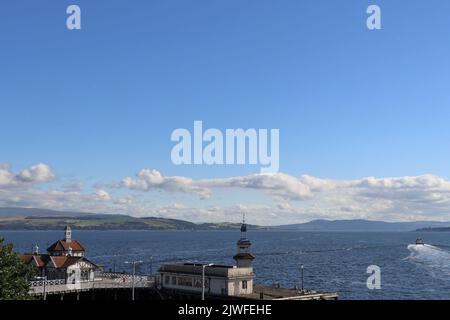 Dunoon pier, Scotland Stock Photo