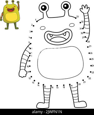 Robot dot to dot  Free Printable Coloring Pages