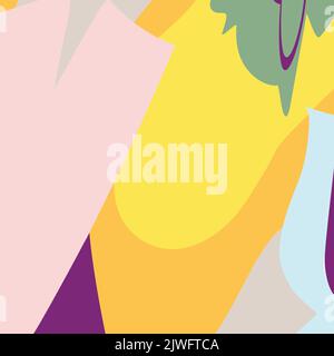 Bright abstract pattern in trendy shades. Background texture from colorful line in watercolor manner. Suitable for banner, label, wallpaper, poster, postcard. Copyspase. Isolate. Vector illustration Stock Vector