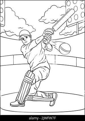 Learn to Draw a Cricketer