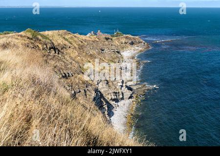 Summer drought, Peveril Point, Swanage, Dorset, UK Stock Photo