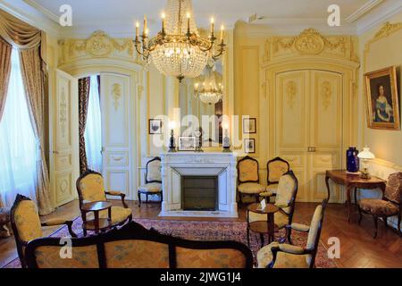 Living-room of the former home of the bestselling French author Jules Verne (1828-1905) in Amiens (Somme), France Stock Photo