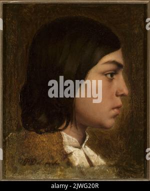 Head of a boy. Delaroche, Paul (1797-1856), painter Stock Photo