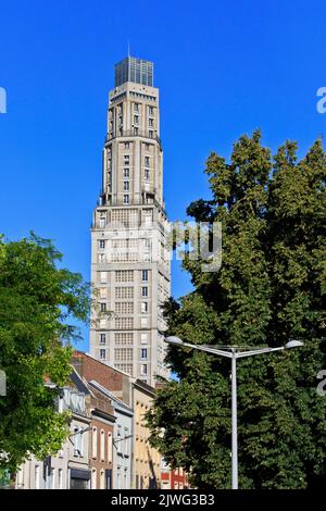 The Perret Tower (1949-1952) in Amiens (Somme), France Stock Photo