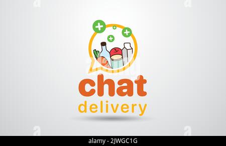 logo template for home delivery application or business Stock Vector
