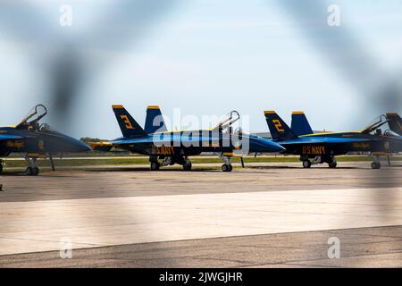 B & H Aircraft, Farmingdale, Long Island. Three small machines ...