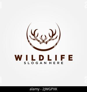 Wildlife Conservation Logo Vector Template Design. Vector Illustration. Stock Vector