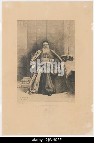 S. E. Le Cardinal Lavigerie. Chardon, Charles (Paryż ; drukarz ; fl. ca 1830-1890 ; st.), printing house, Jasiński, Feliks Stanisław (1862-1901), graphic artist, Gazette des Beaux-Arts (Paryż ; czasopismo, wydawnictwo ; 1859-2002), publishing house, Bonnat, Léon (1833-1922), painter Stock Photo