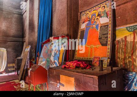 church of Saint George interior, Lalibela, Ethiopia Stock Photo - Alamy
