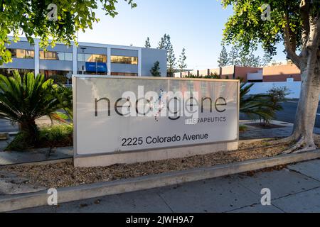 Santa Monica, CA, USA - July 6, 2022: Neogene Therapeutics US Headquarters in Santa Monica, CA, USA. Stock Photo