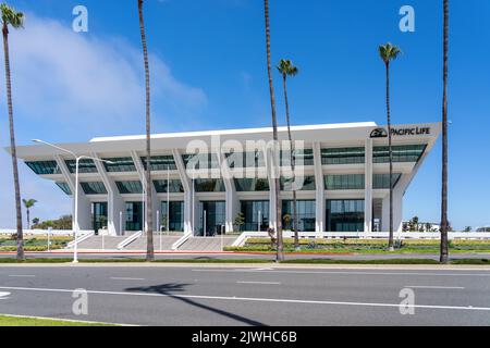 Newport Beach, California, USA - July 10, 2022: Pacific Life headquarters in Newport Beach, California, USA. Stock Photo