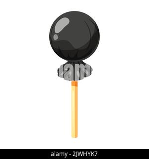 Candy on a stick isometric 3d sweet. Lollipop caramel vector Stock Vector