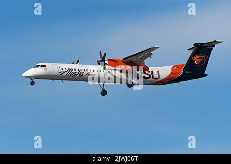 Horizon Airlines' University of Oregon livery